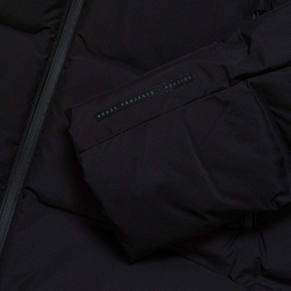 PERTEX® Shield Stand Collar Short Down Jacket - Black