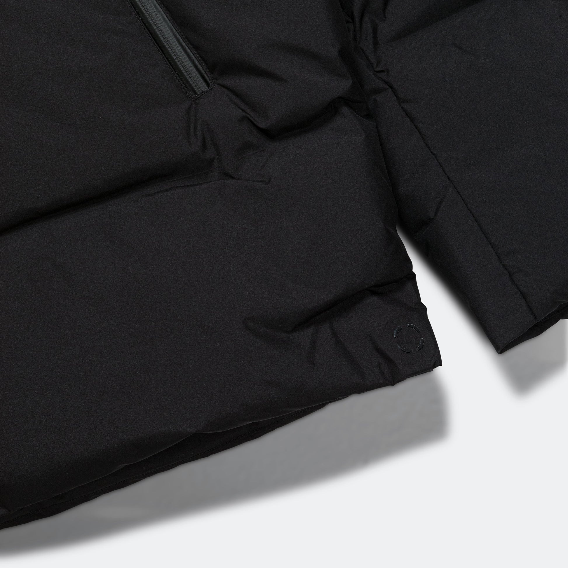 PERTEX® Shield Stand Collar Short Down Jacket - Black