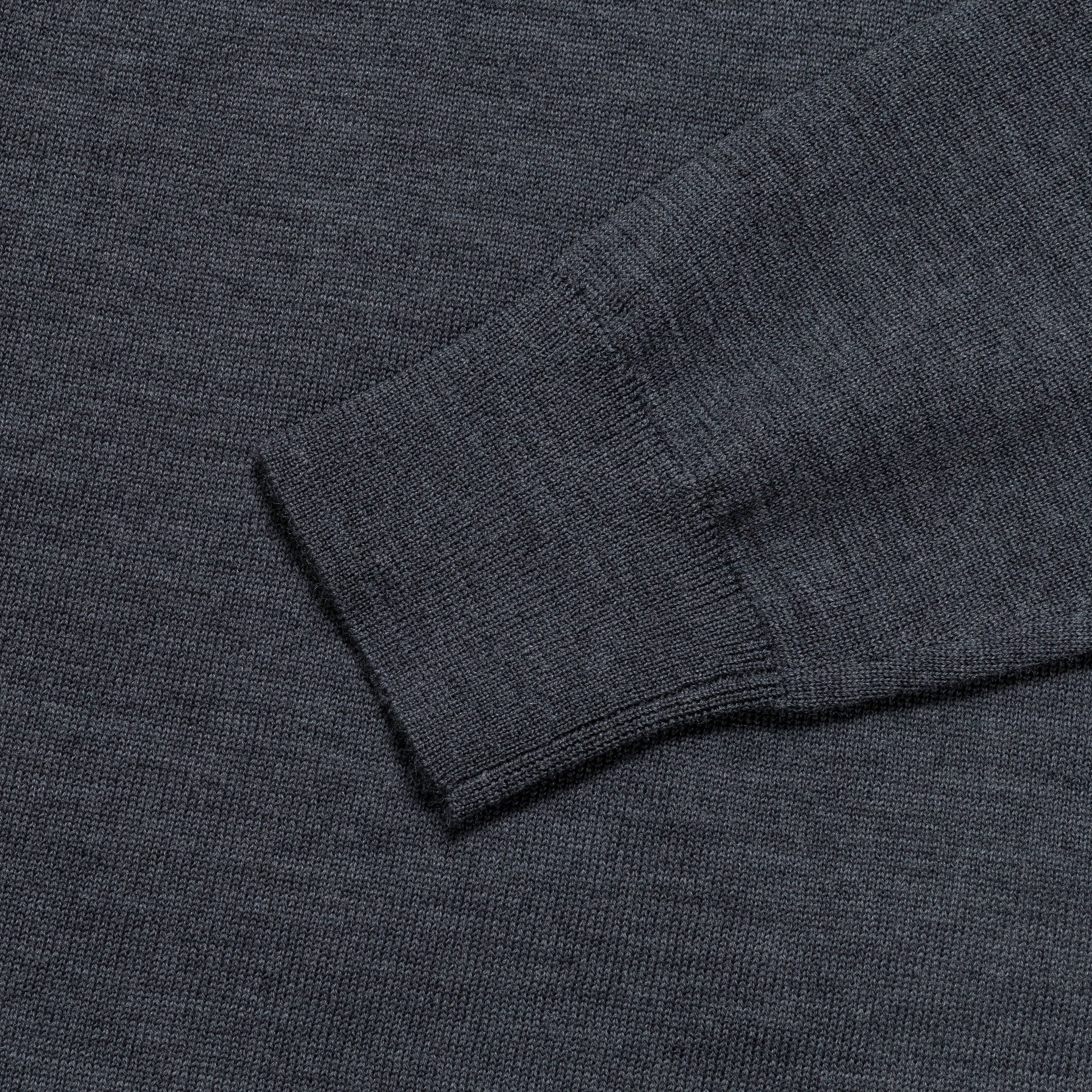 Tech Merino Half Zip - Charcoal Melange