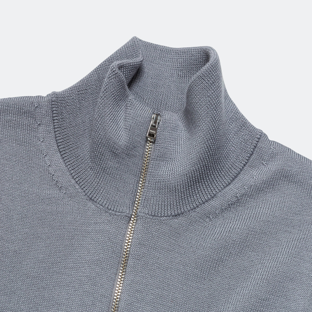 Tech Merino Half Zip - Glacier Grey