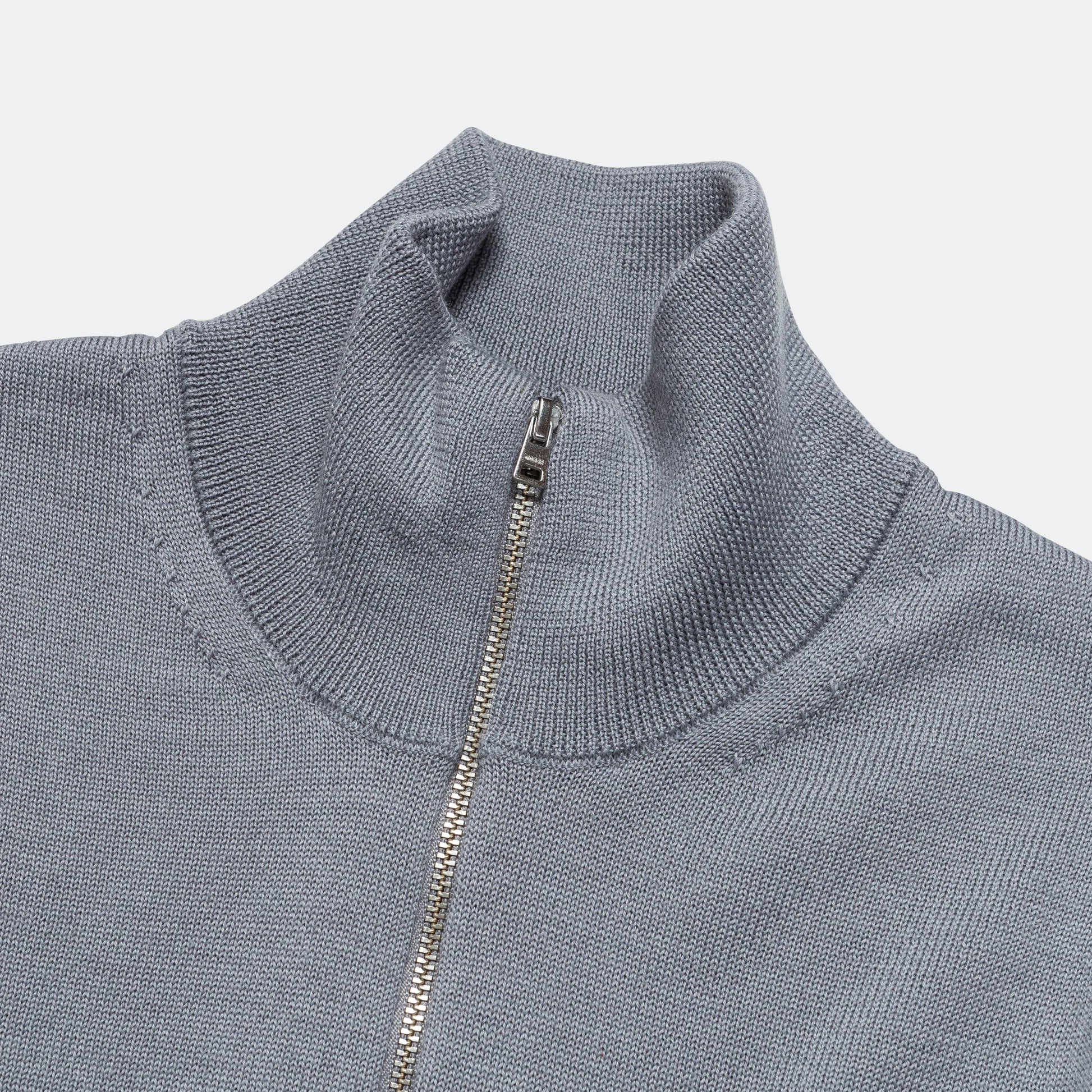 Tech Merino Half Zip - Glacier Grey