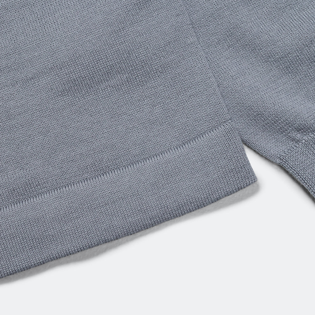 Tech Merino Half Zip - Glacier Grey