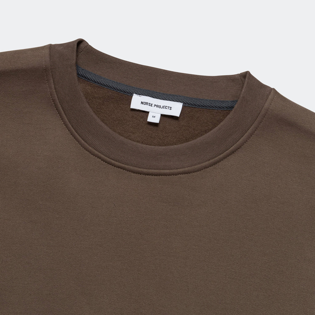 Arne Brushed Crew - Taupe