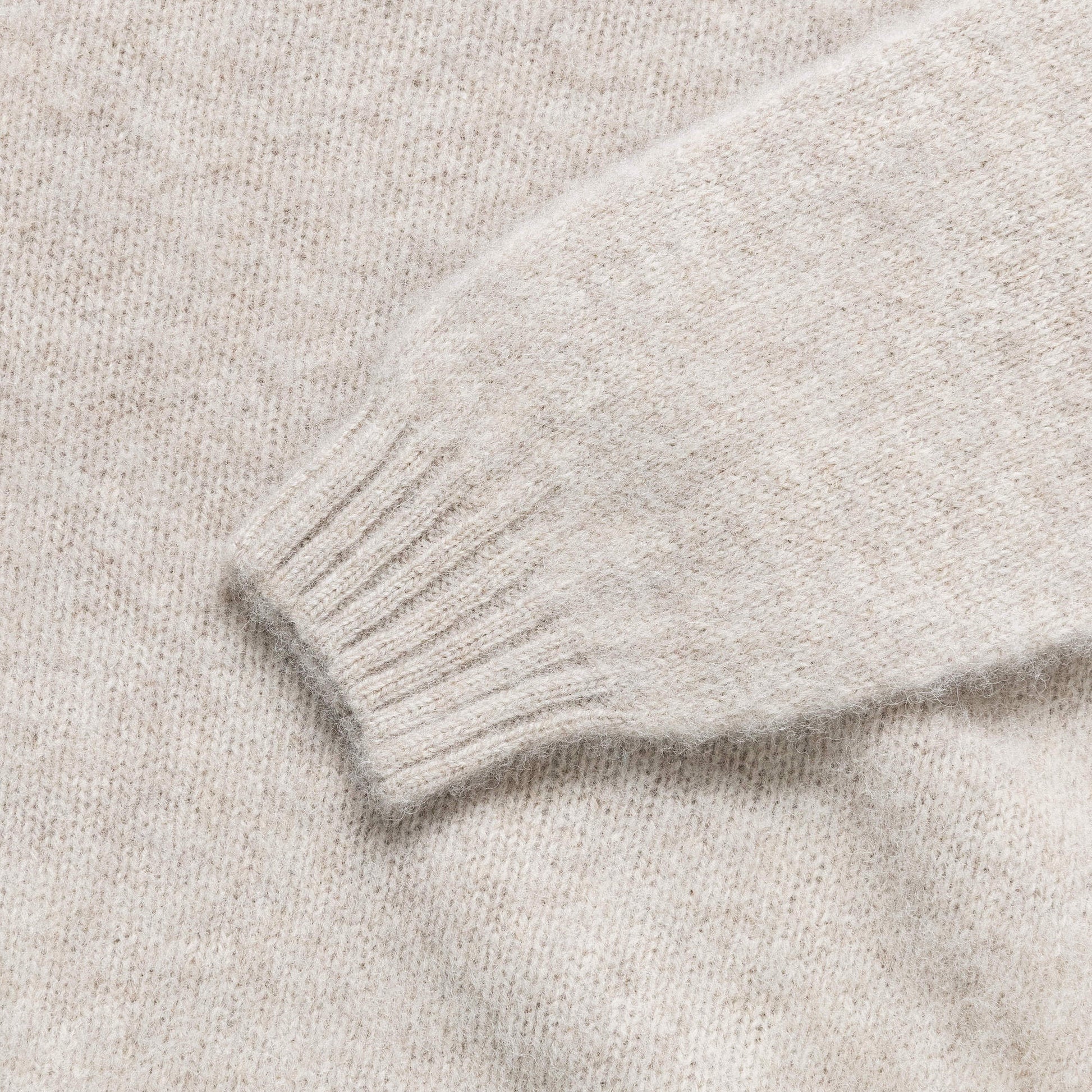 Birnir Brushed Lambswool Sweater - Oatmeal