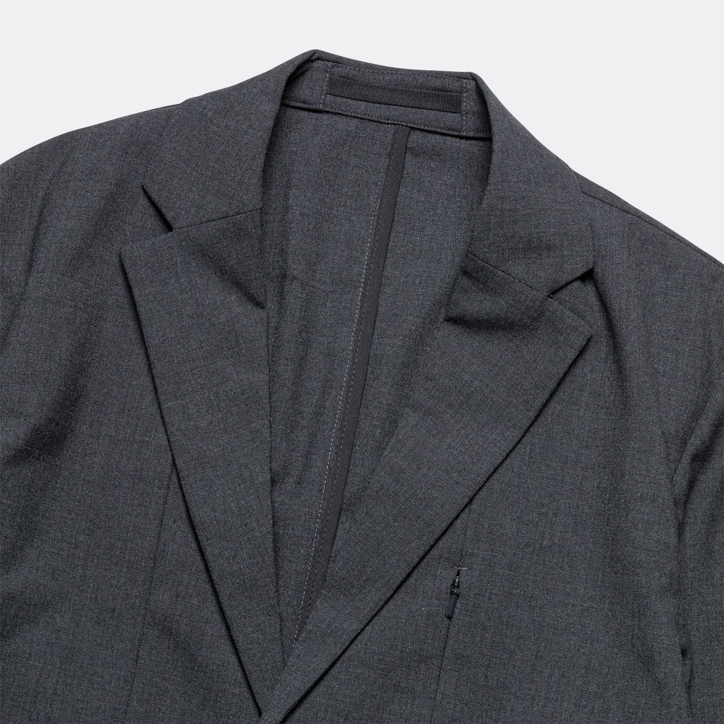 Emil Cordura Tech Wool Blazer - Charcoal Melange