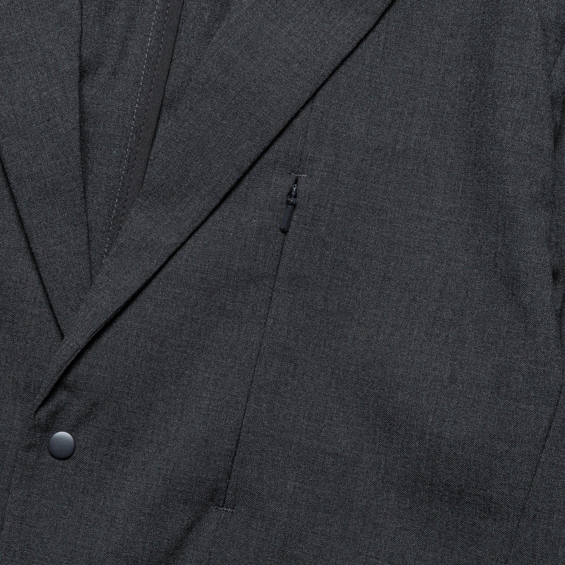 Emil Cordura Tech Wool Blazer - Charcoal Melange