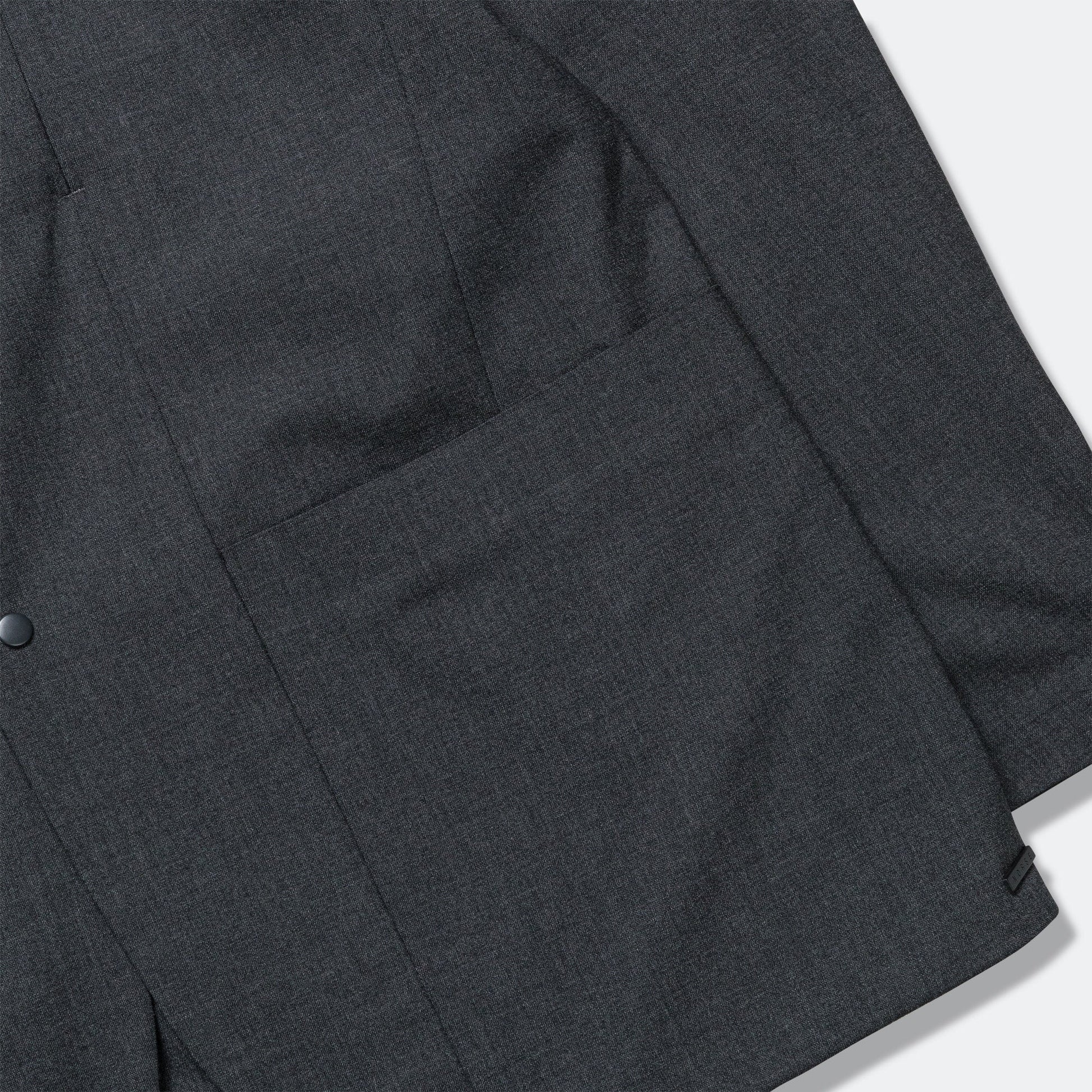 Emil Cordura Tech Wool Blazer - Charcoal Melange