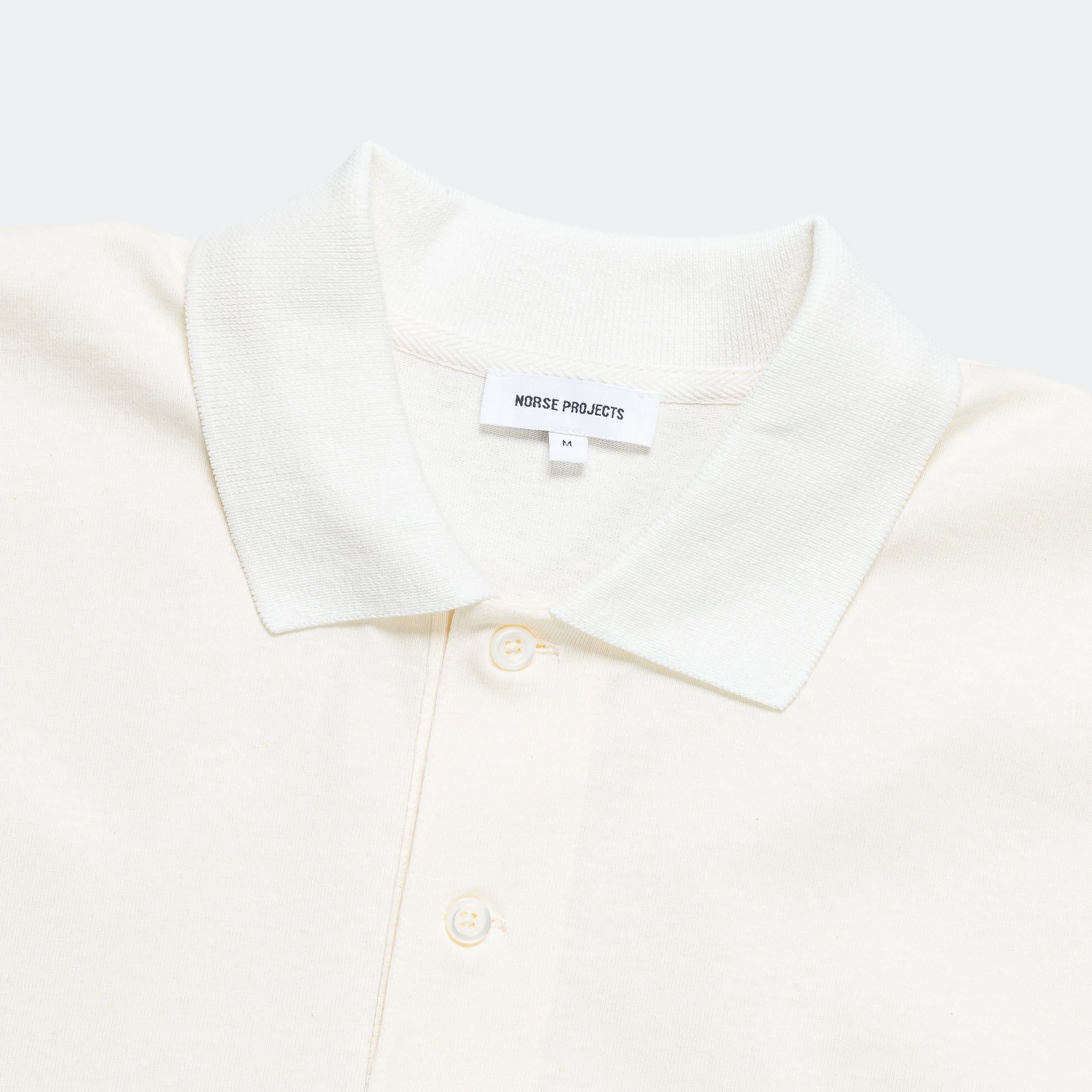 Espen Loose Printed SS Polo - Ecru