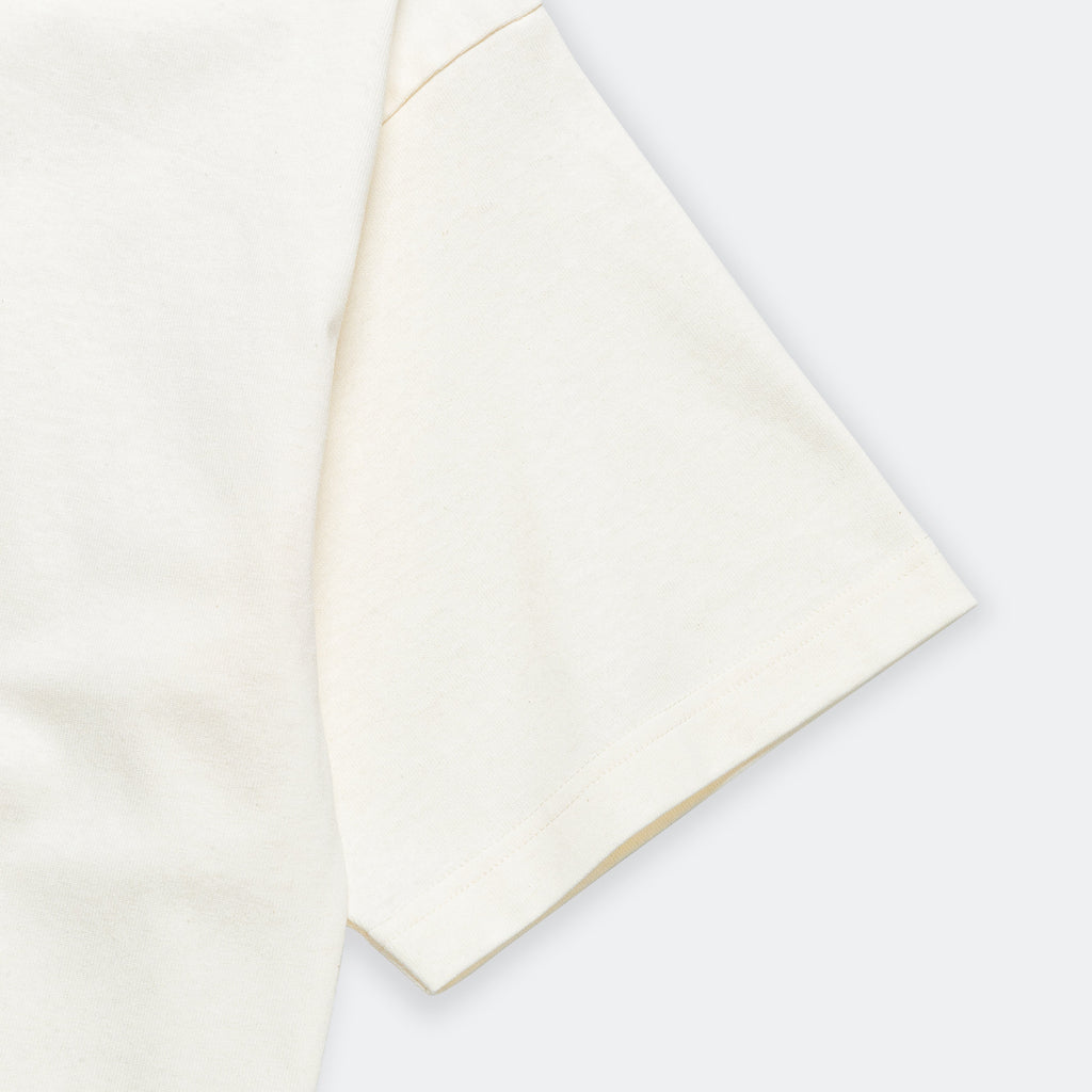 Espen Loose Printed SS Polo - Ecru