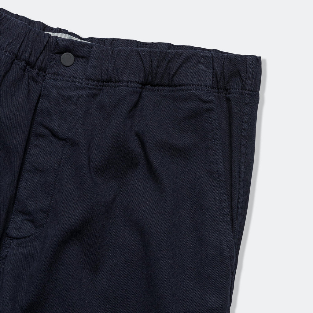 Ezra Relaxed Organic Stretch Twill Trouser - Dark Navy