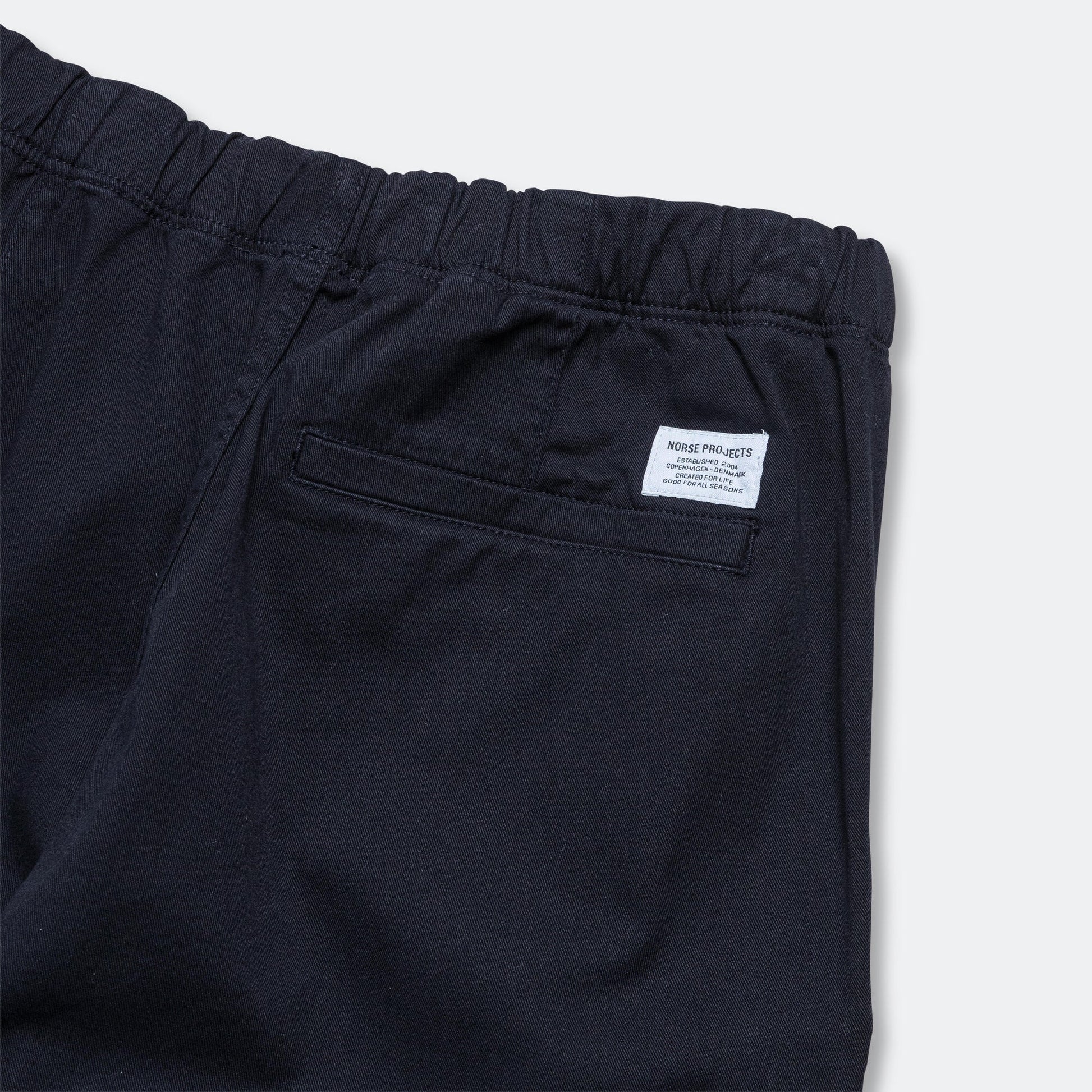Ezra Relaxed Organic Stretch Twill Trouser - Dark Navy