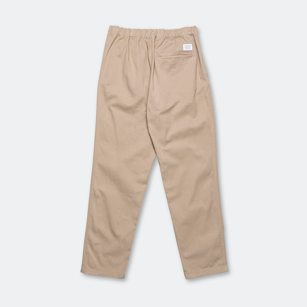 Ezra Relaxed Organic Stretch Twill Trouser - Utility Khaki