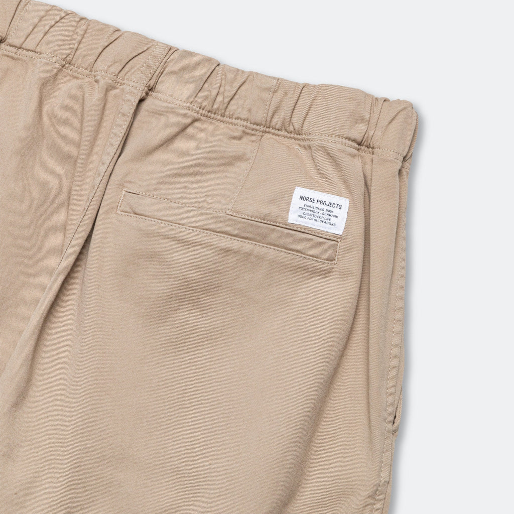 Ezra Relaxed Organic Stretch Twill Trouser - Utility Khaki