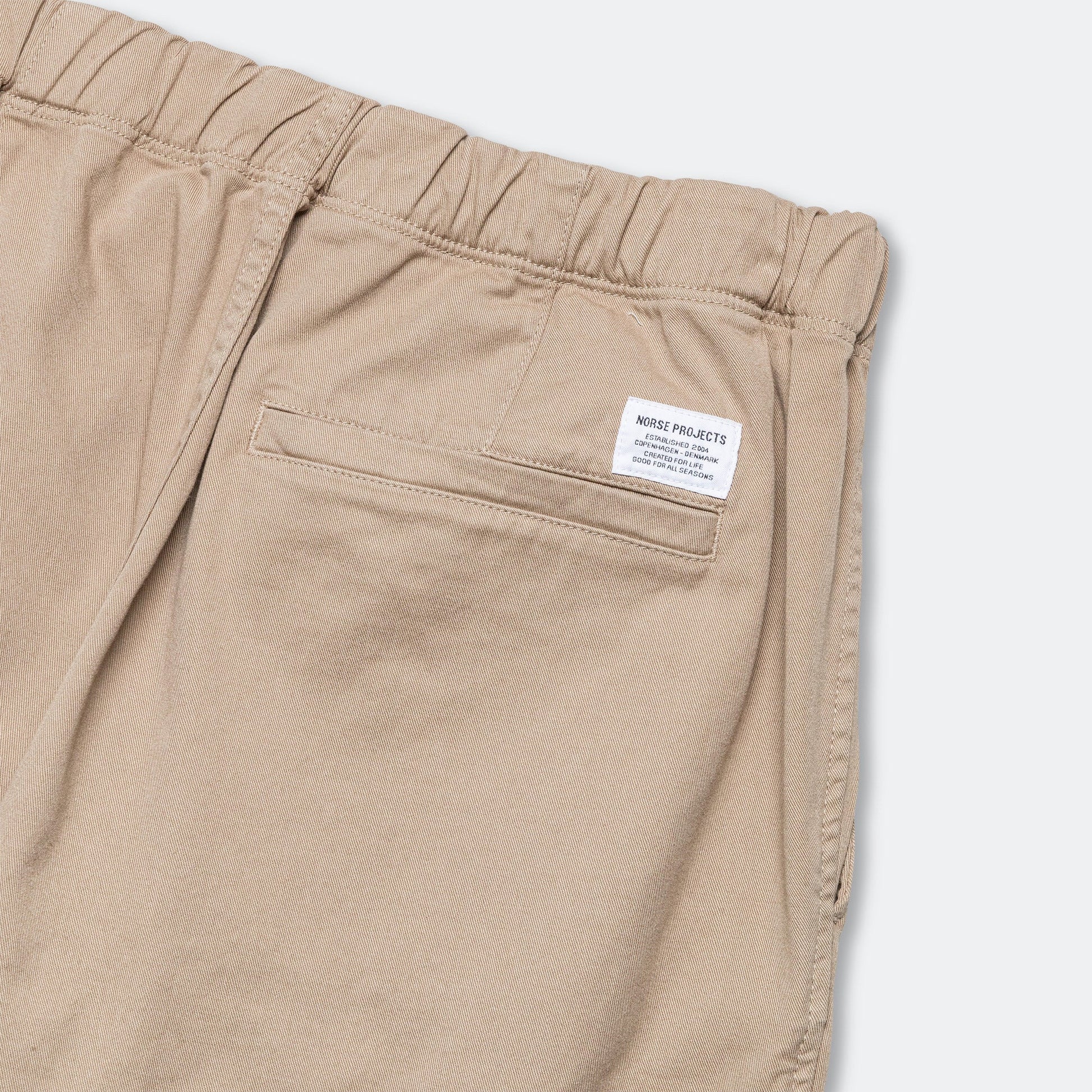 Ezra Relaxed Organic Stretch Twill Trouser - Utility Khaki