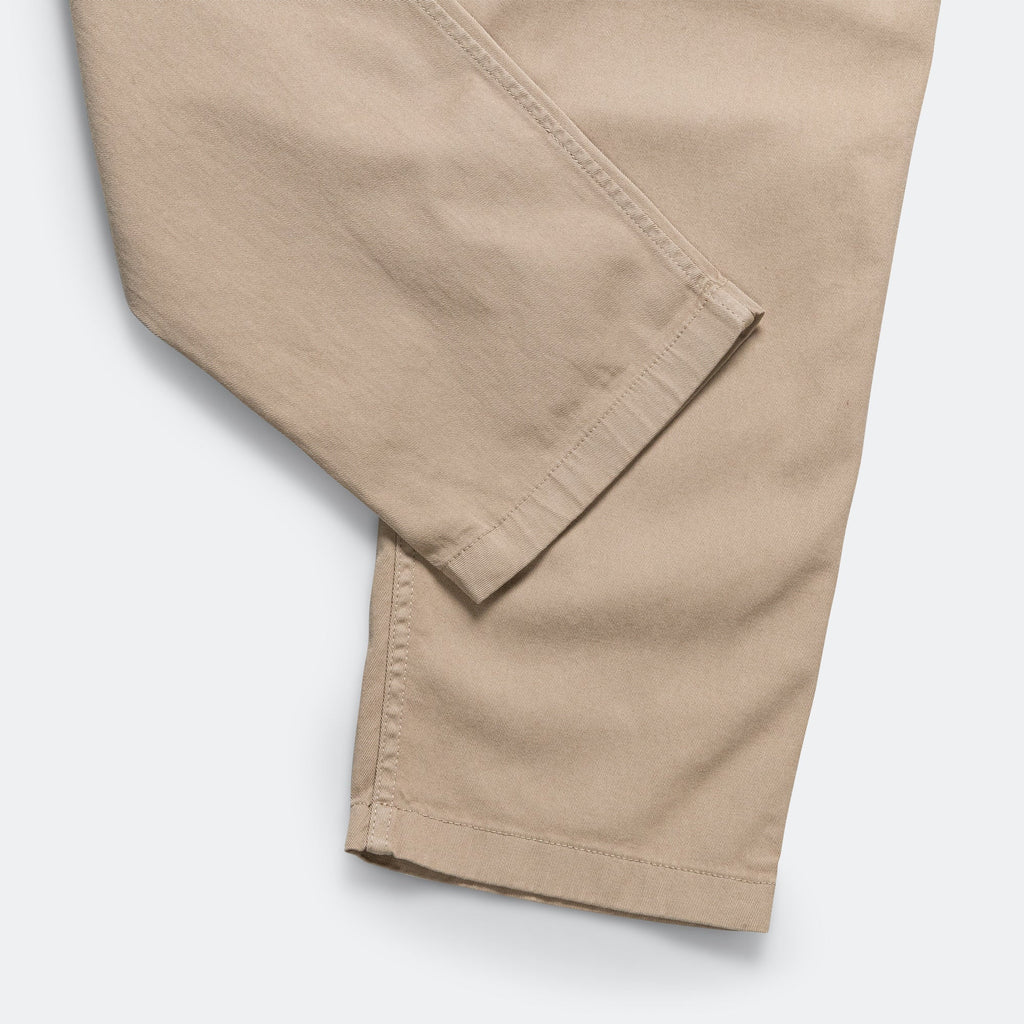 Ezra Relaxed Organic Stretch Twill Trouser - Utility Khaki