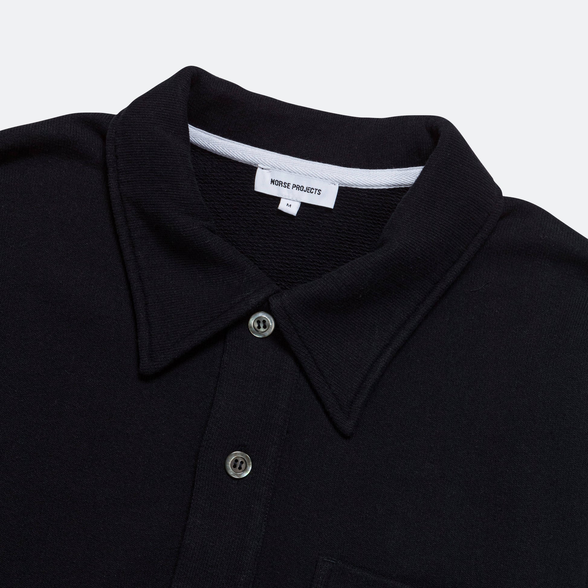 Fraser Relaxed Loopback Tab Series LS Polo - Dark Navy