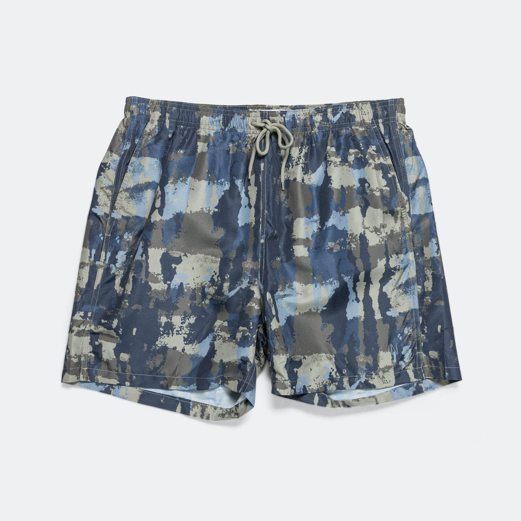 Hauge Printed Swimmers - Steel Blue