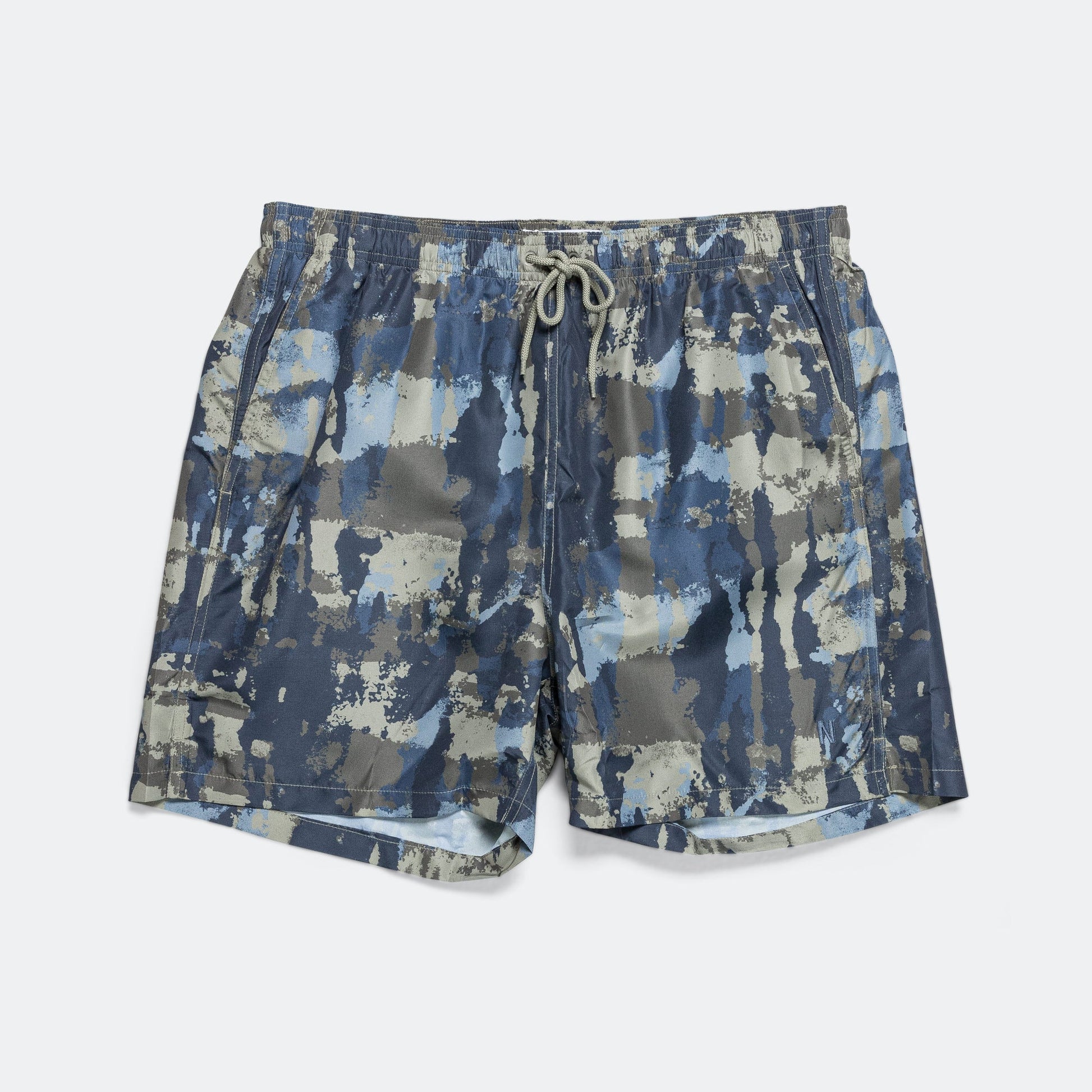 Hauge Printed Swimmers - Steel Blue