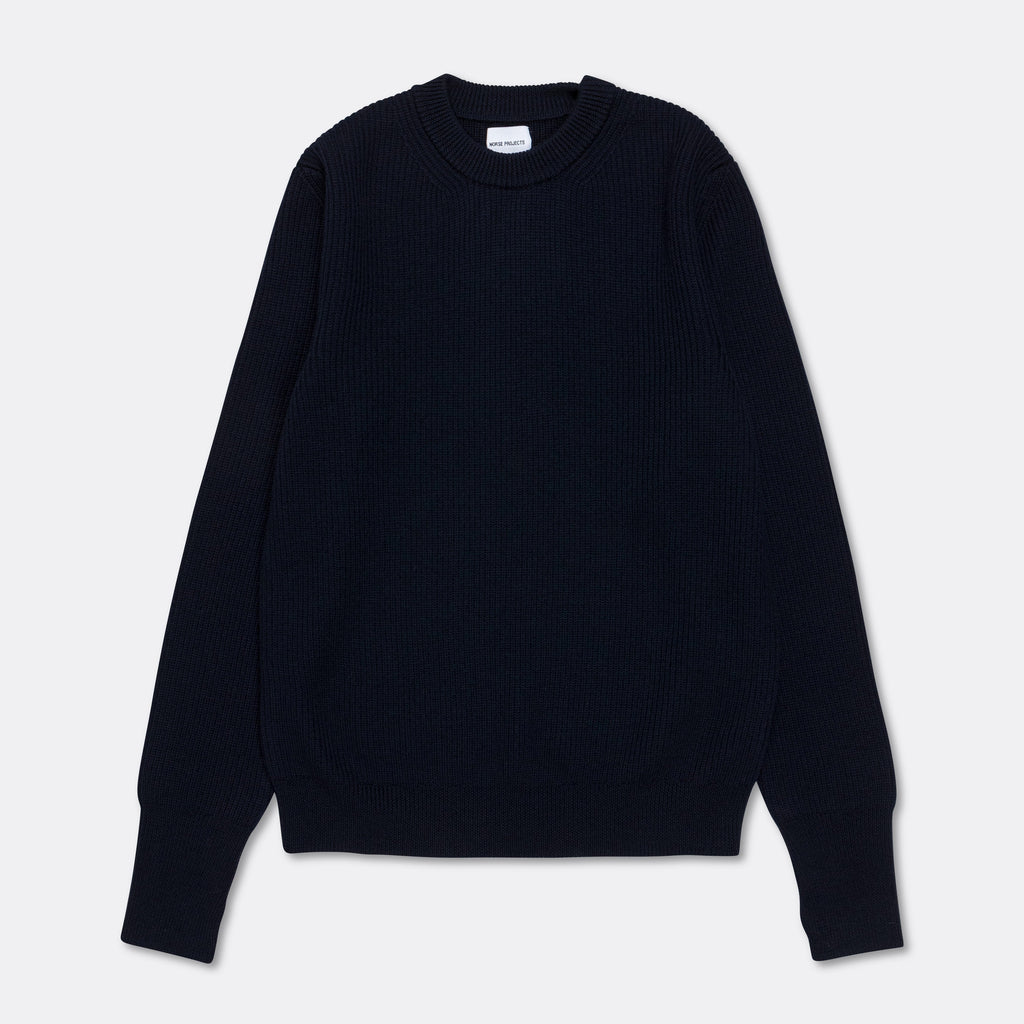 Henning Merino Crew - Dark Navy