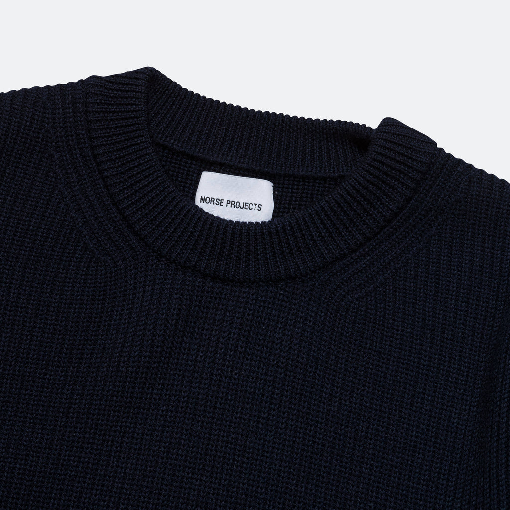 Henning Merino Crew - Dark Navy