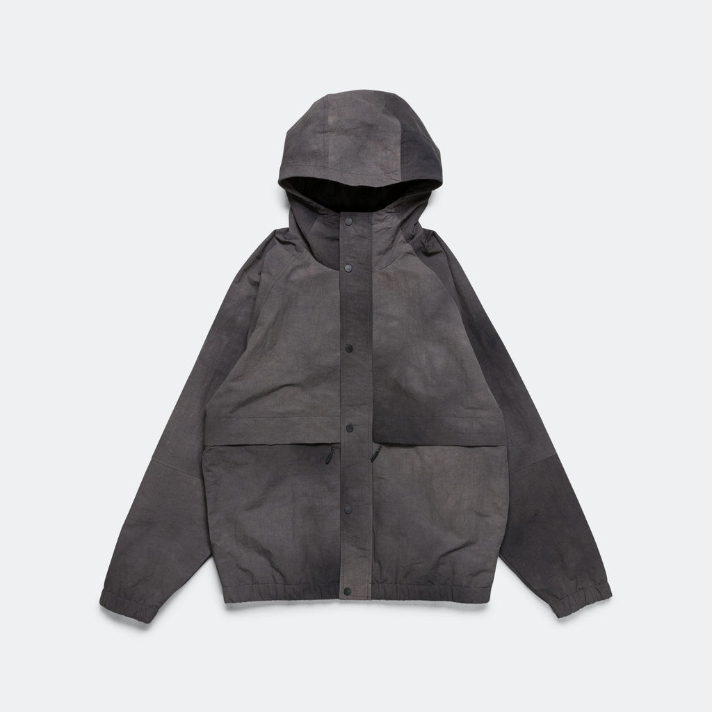 Herluf Wave Dye Nylon Windbreaker - Black
