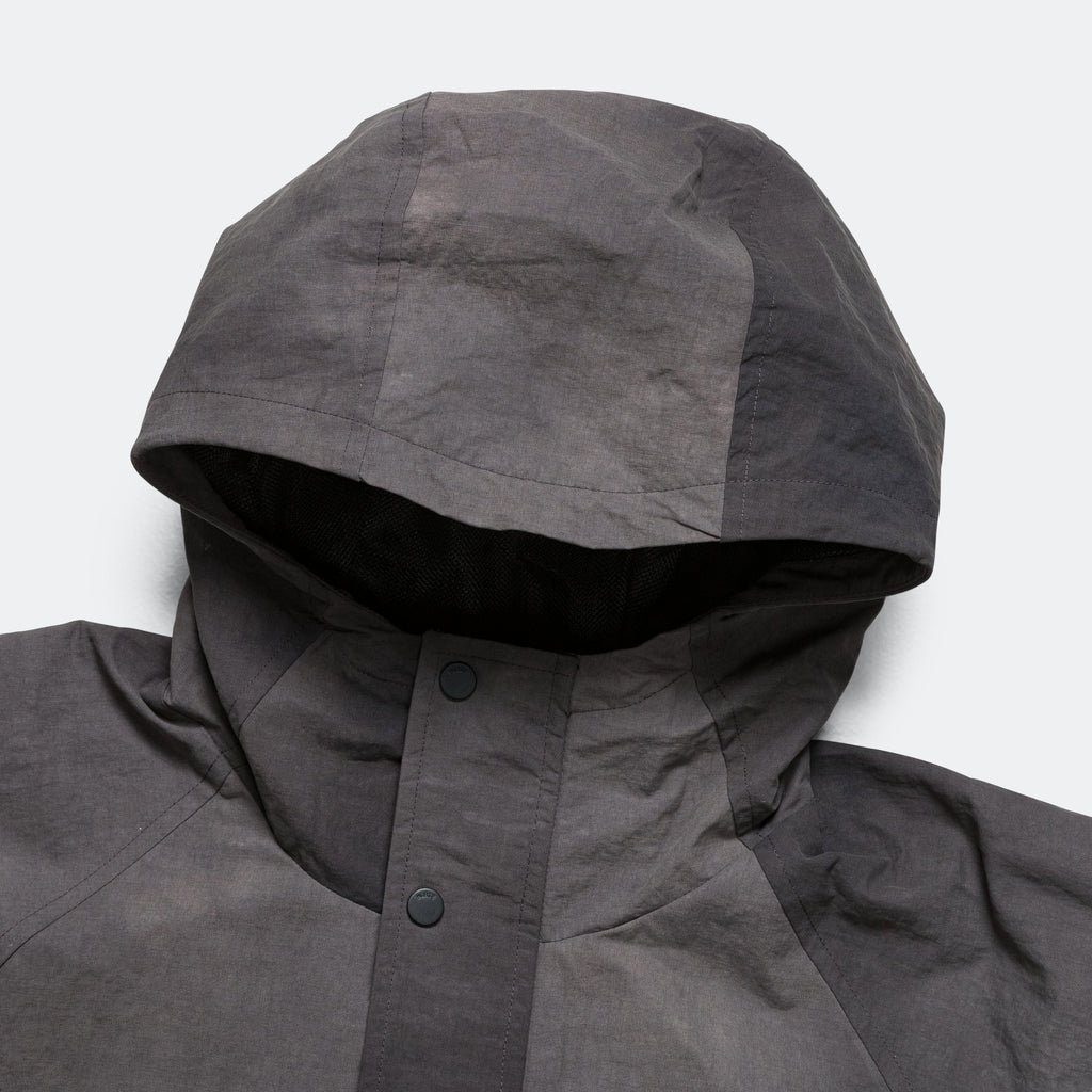 Herluf Wave Dye Nylon Windbreaker - Black