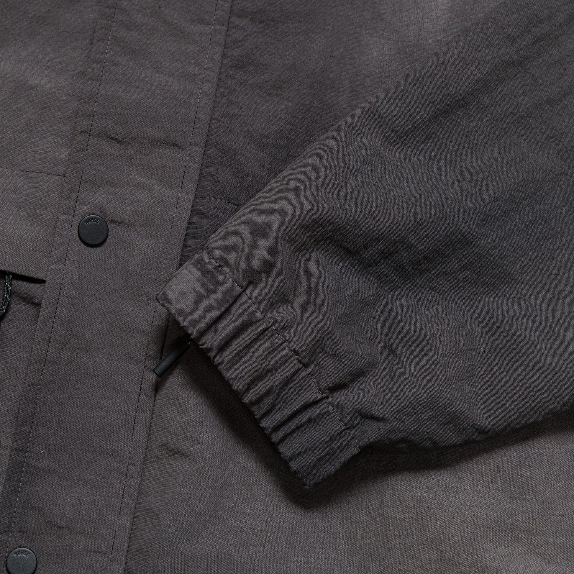Herluf Wave Dye Nylon Windbreaker - Black