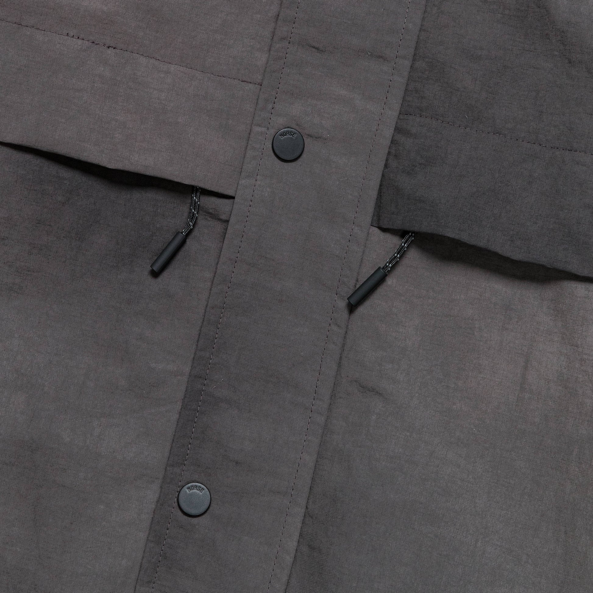 Herluf Wave Dye Nylon Windbreaker - Black