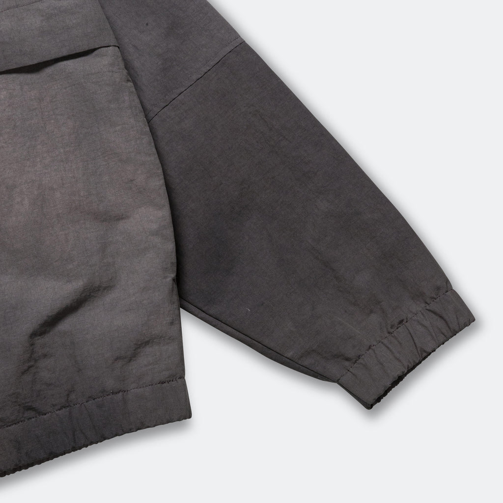 Herluf Wave Dye Nylon Windbreaker - Black
