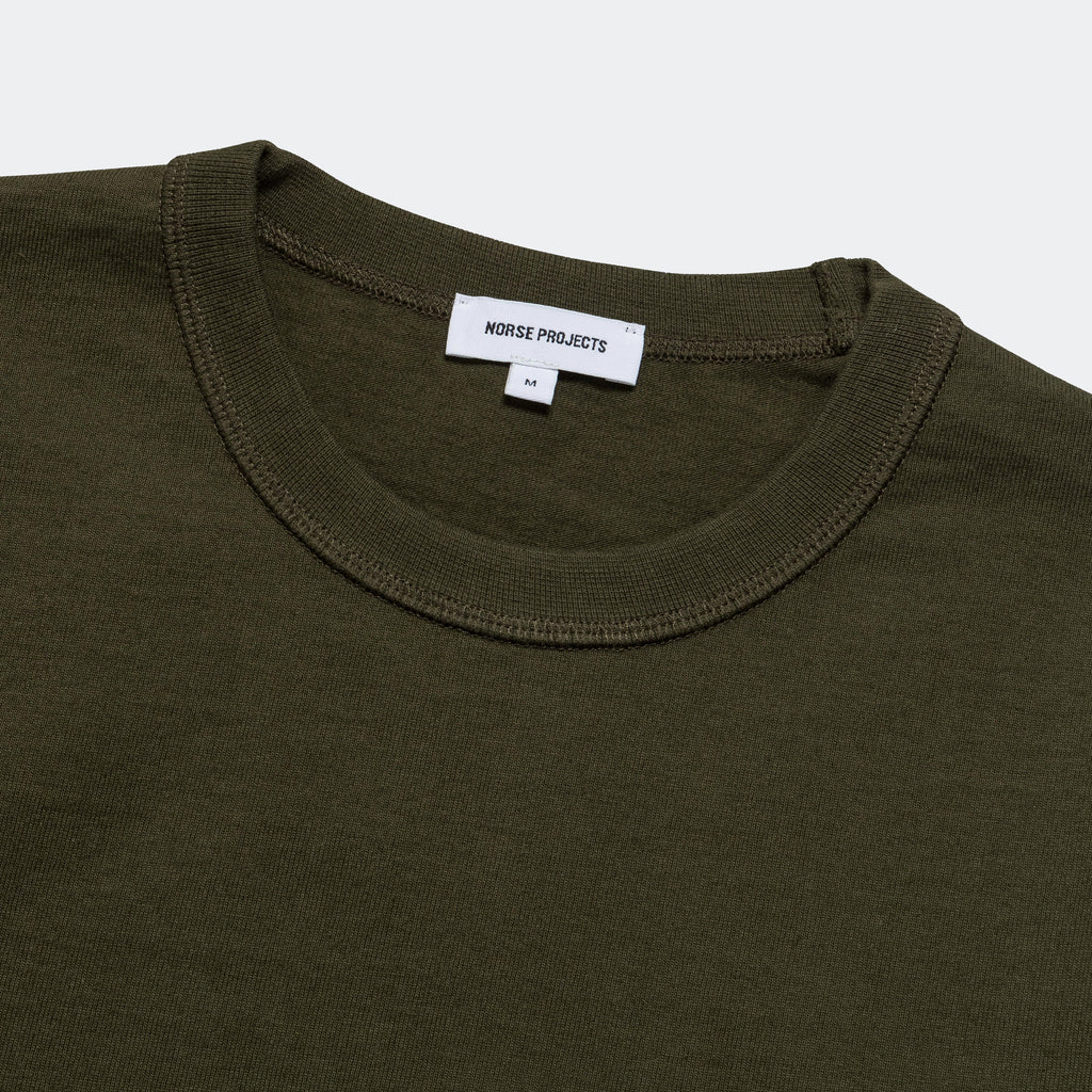 Holger Relaxed Organic Heavy Tab Series LS T-Shirt - Army Green