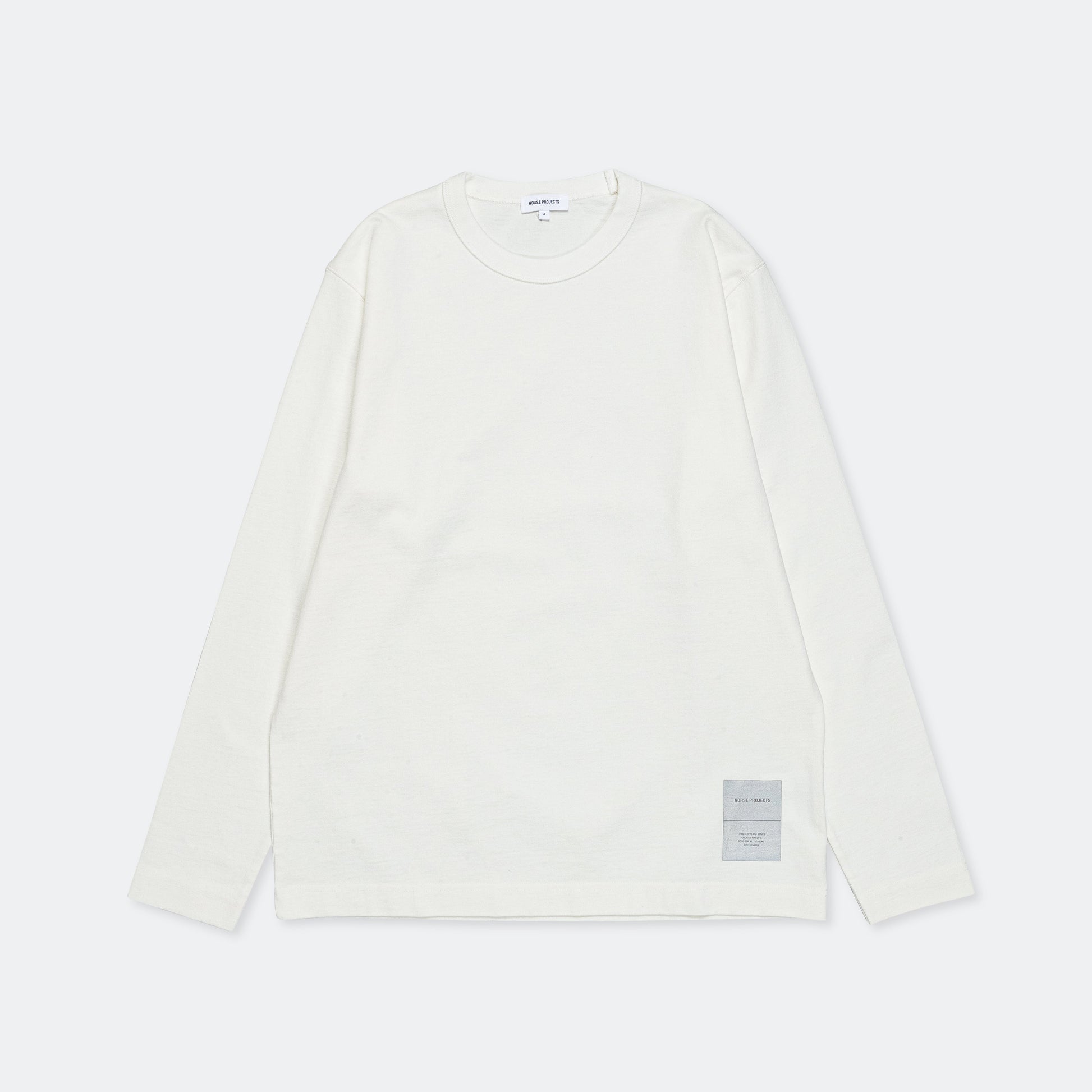 Holger Relaxed Organic Heavy Tab Series LS T-Shirt - White