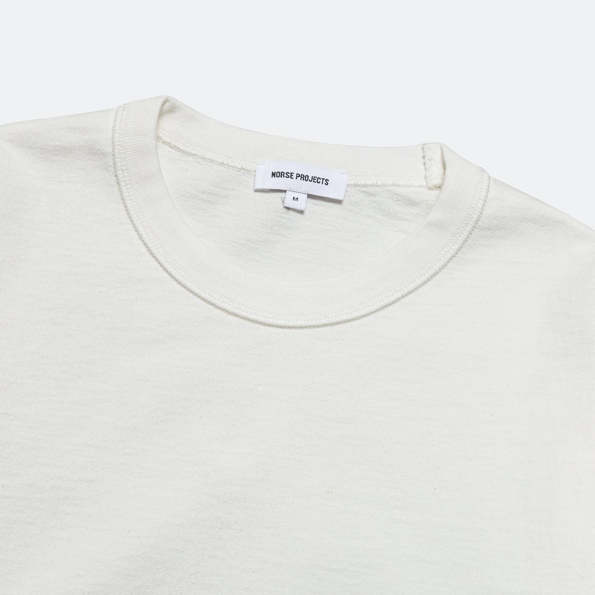 Holger Relaxed Organic Heavy Tab Series LS T-Shirt - White