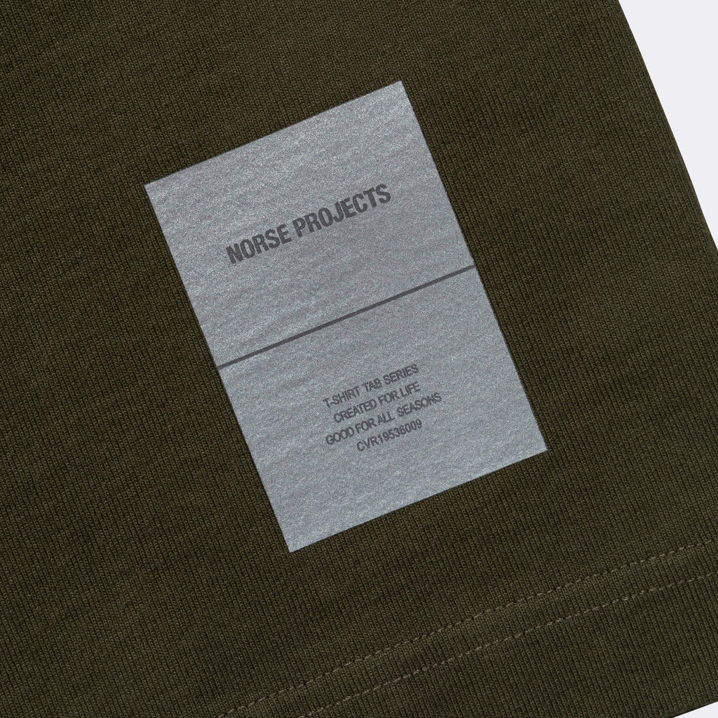 Holger Relaxed Organic Heavy Tab Series T-Shirt - Army Green