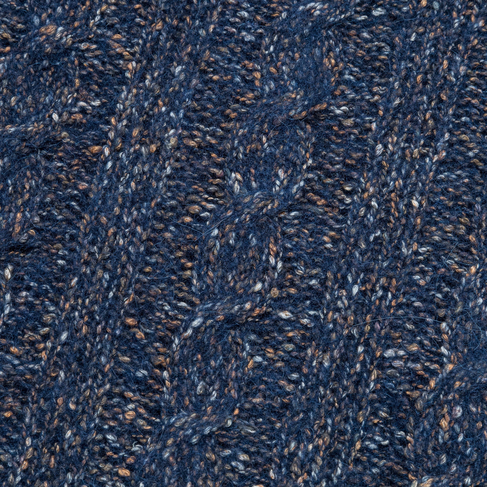 Ivar Cotton Alpaca Cable Sweater - Dark Navy