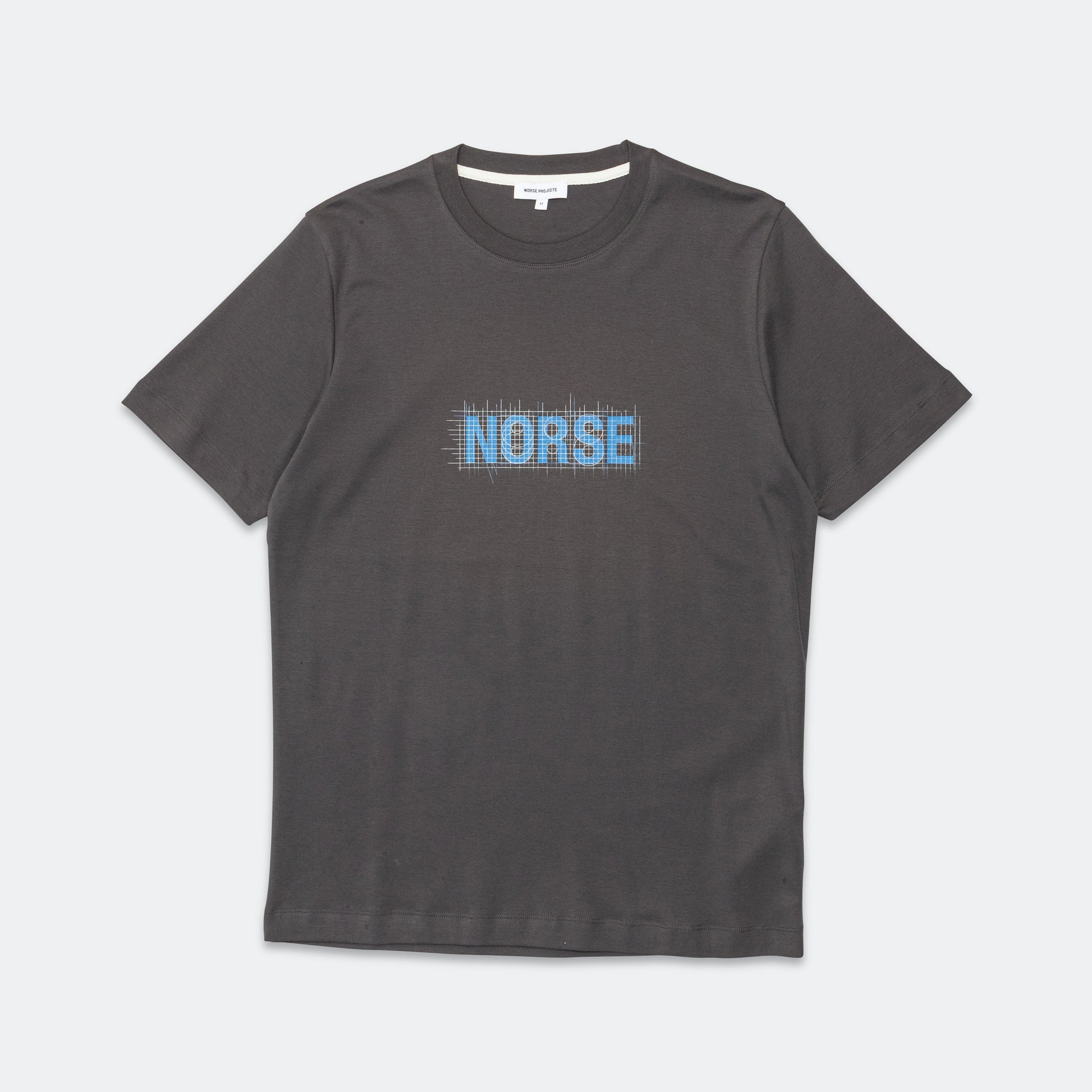 Jakob Organic Interlock Jersey Print 2 - Battleship Grey