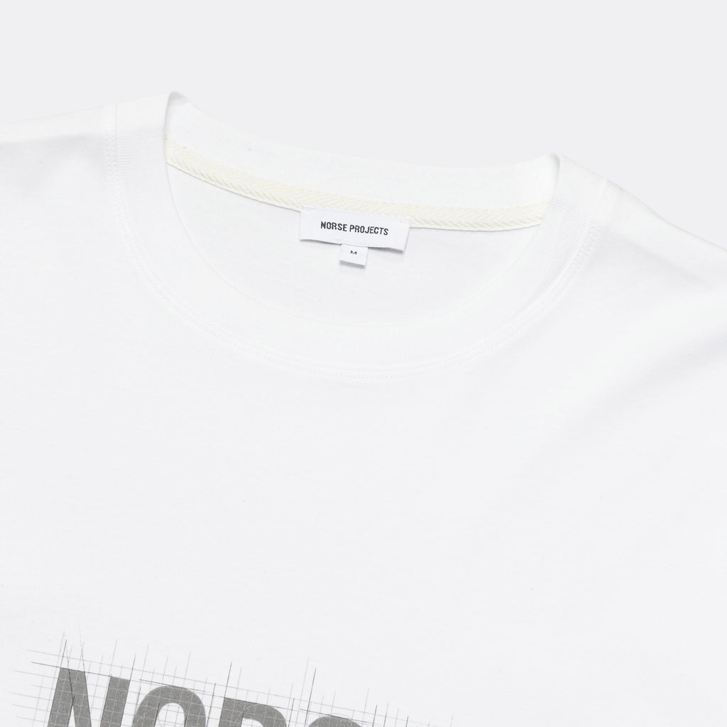 Jakob Organic Interlock Jersey Print 2 - White