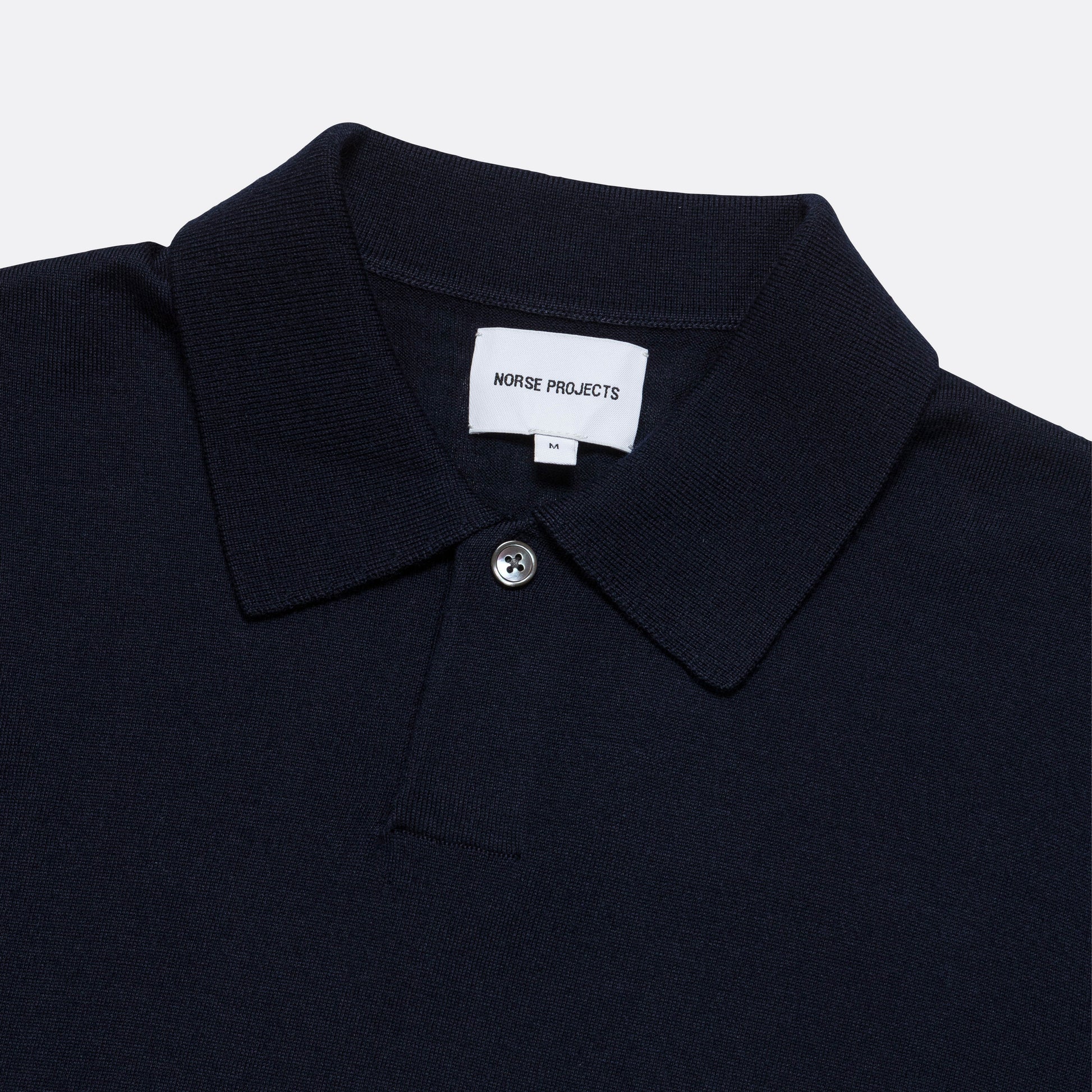 Jon Tech Merino LS Polo - Dark Navy