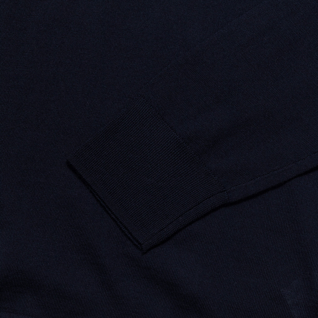 Jon Tech Merino LS Polo - Dark Navy