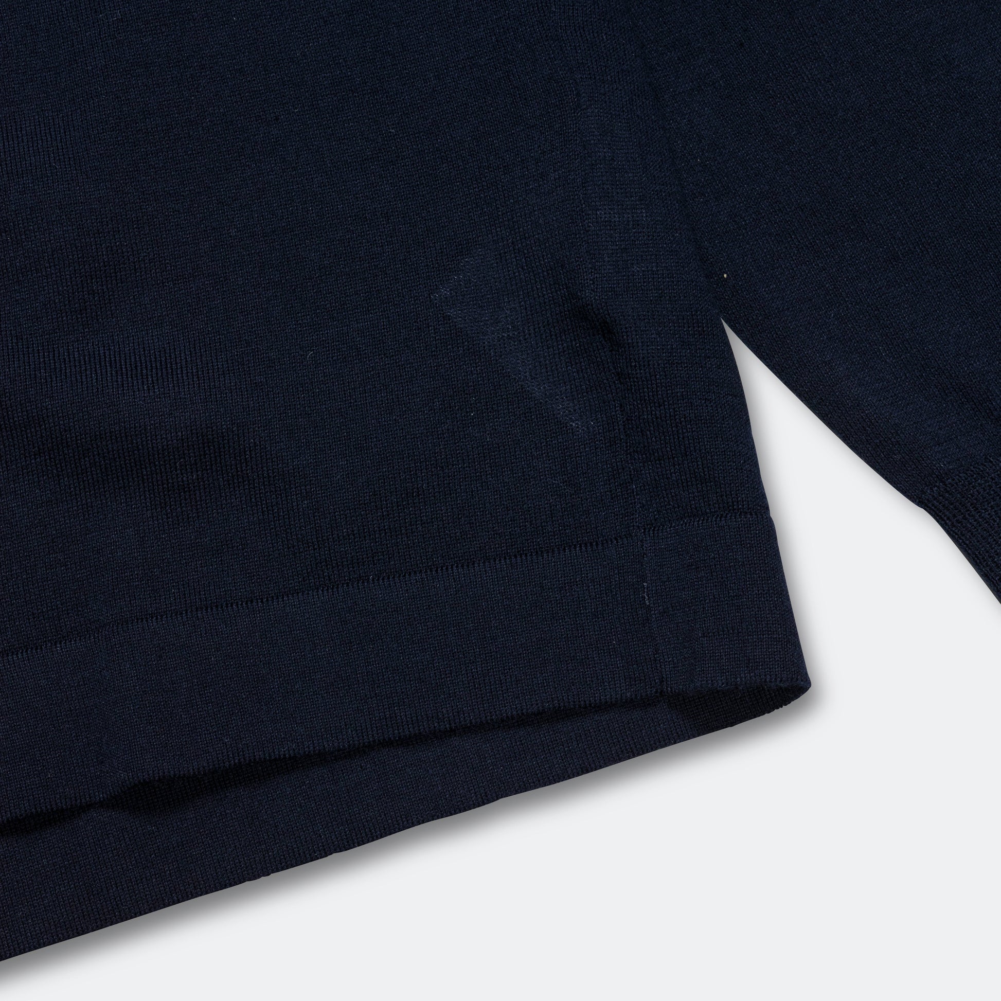 Jon Tech Merino LS Polo - Dark Navy