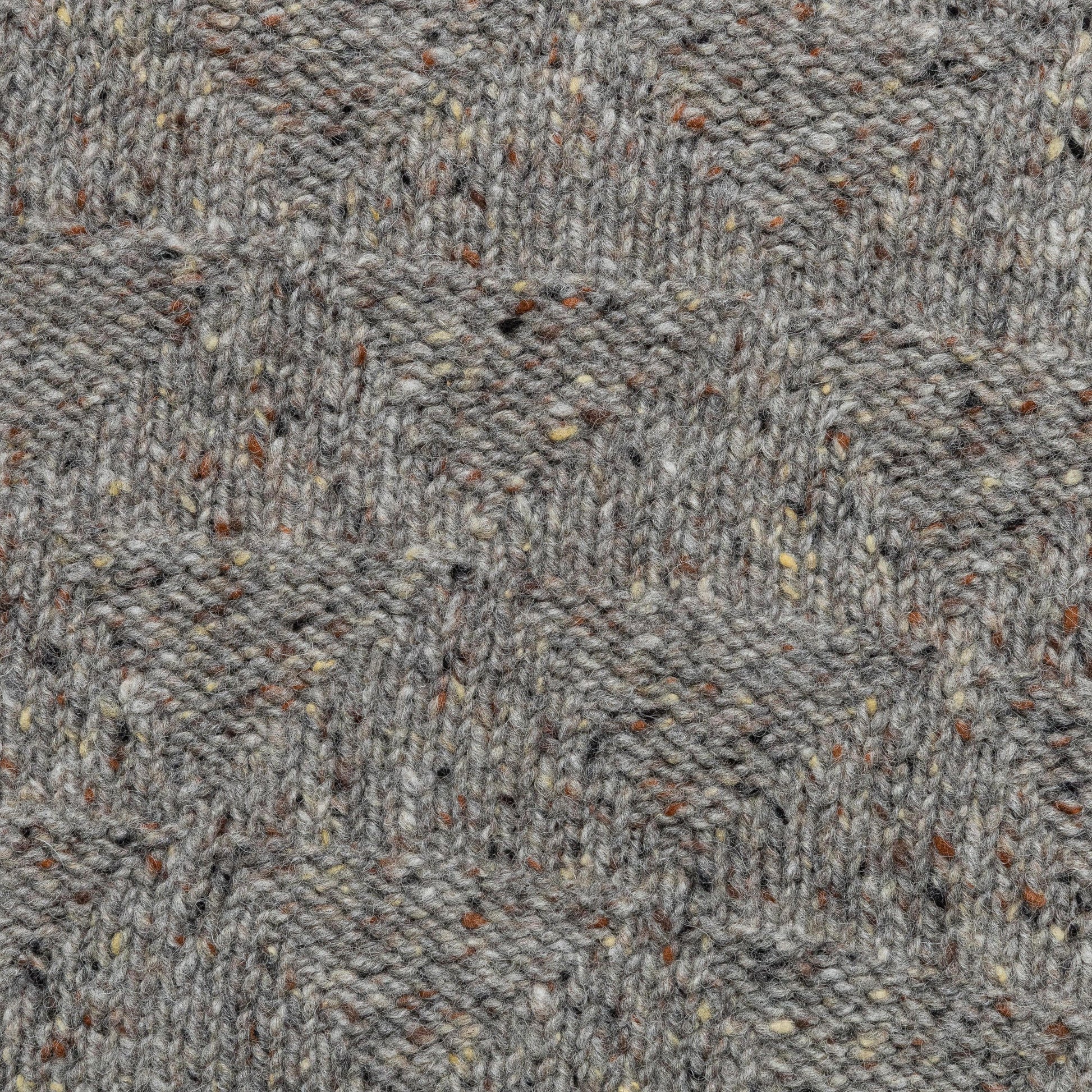Jonas Donegal Diamond Sweater - Grey Melange