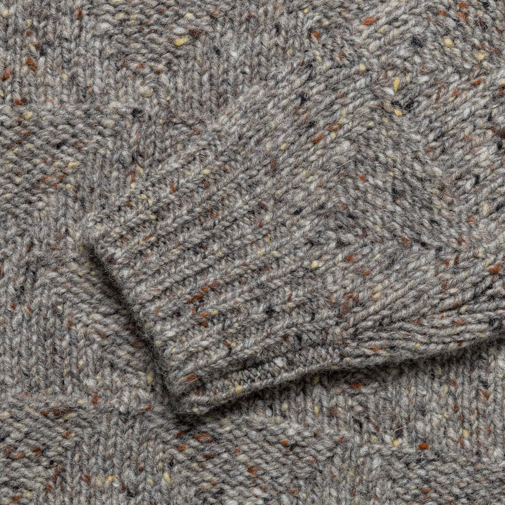 Jonas Donegal Diamond Sweater - Grey Melange