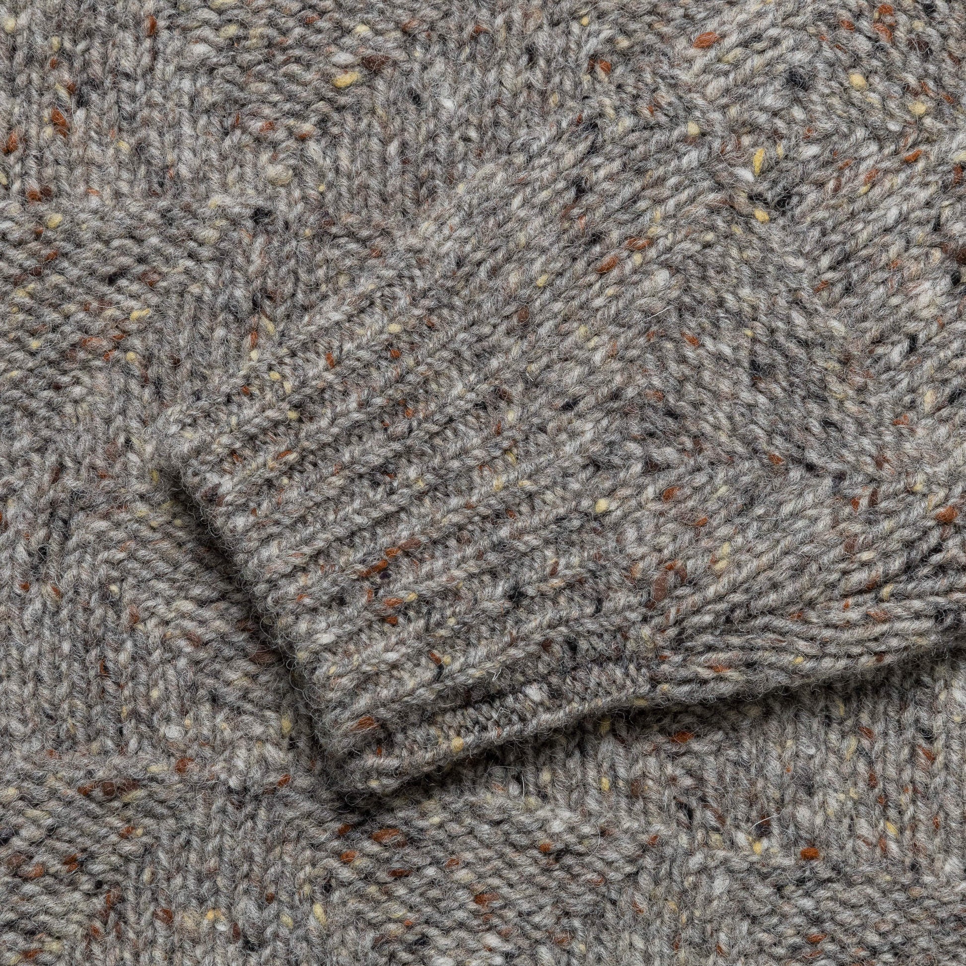 Jonas Donegal Diamond Sweater - Grey Melange
