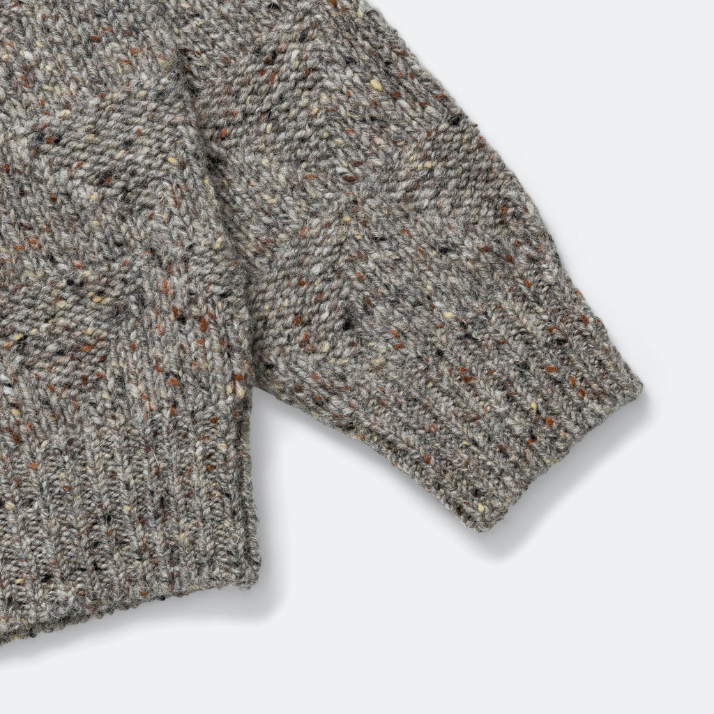 Jonas Donegal Diamond Sweater - Grey Melange