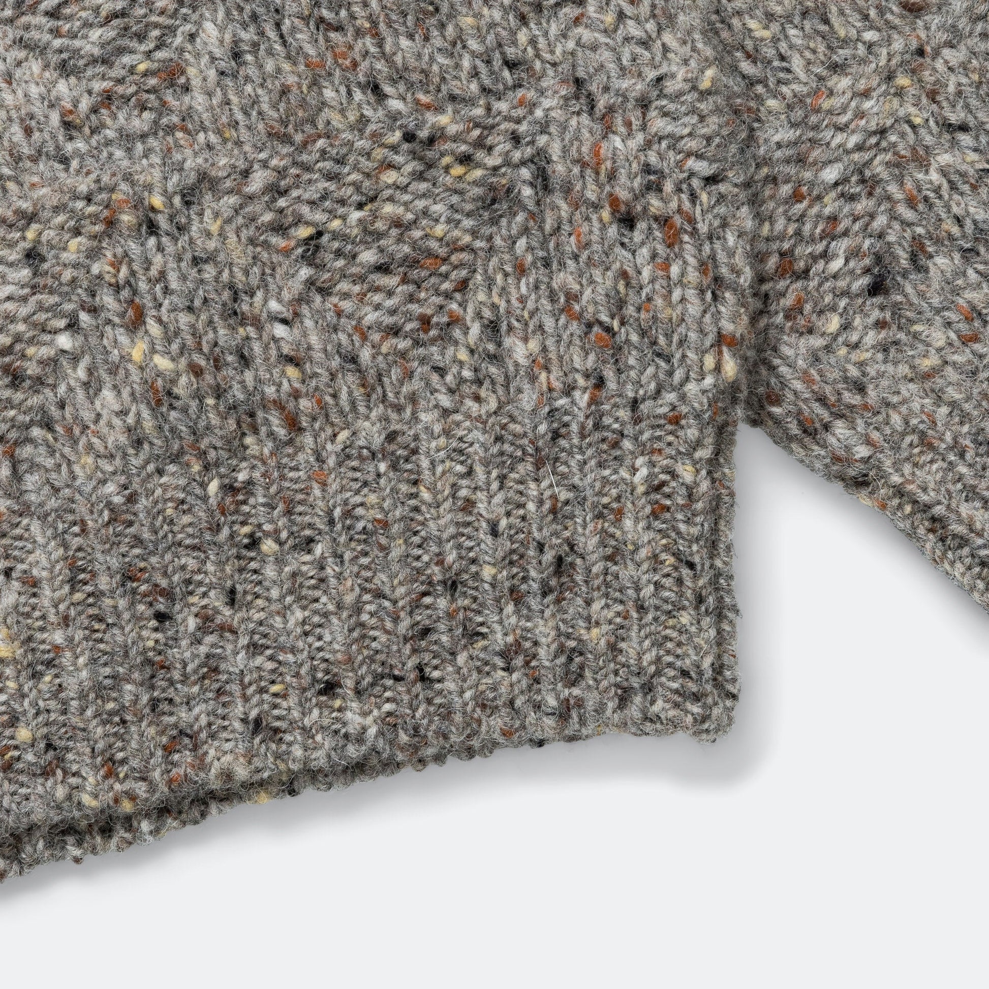 Jonas Donegal Diamond Sweater - Grey Melange