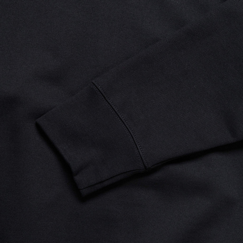 Ketel Relaxed Organic NORSE Logo Half Zip - Black