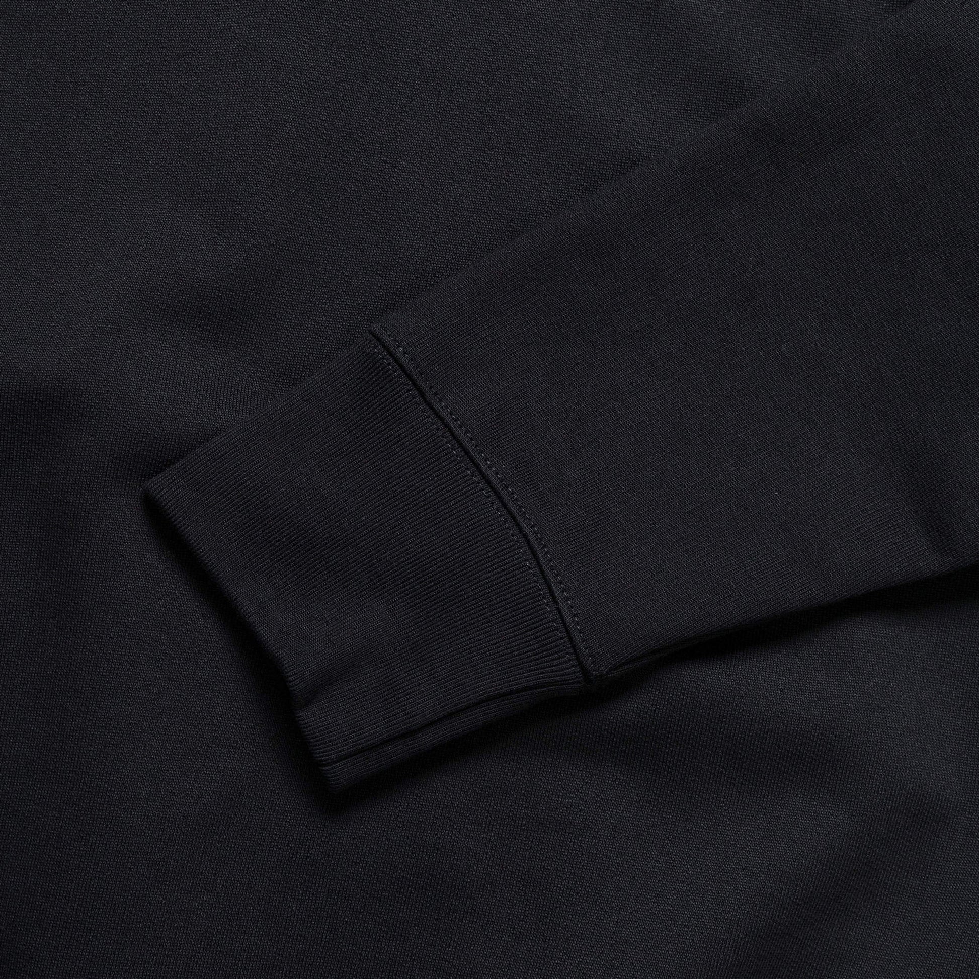 Ketel Relaxed Organic NORSE Logo Half Zip - Black