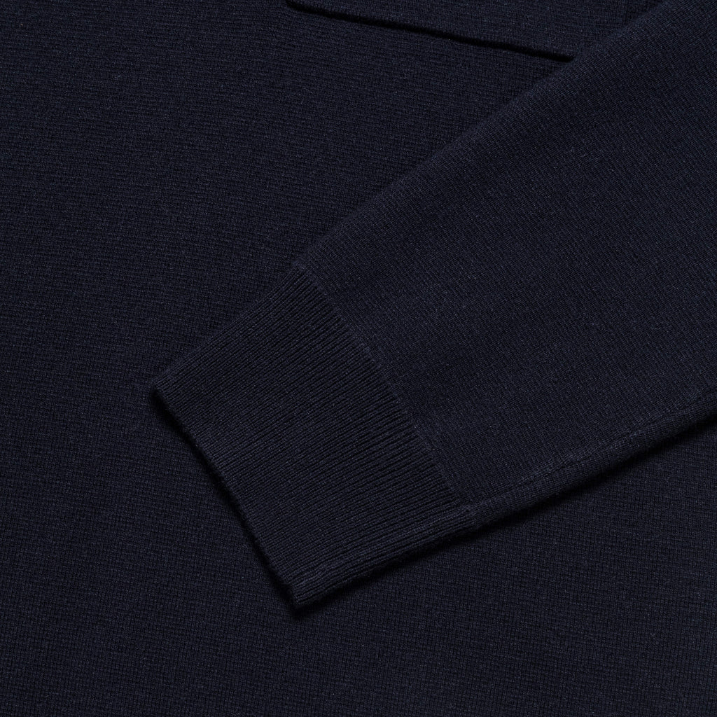 Kian Merino Cotton Milano Polo - Dark Navy