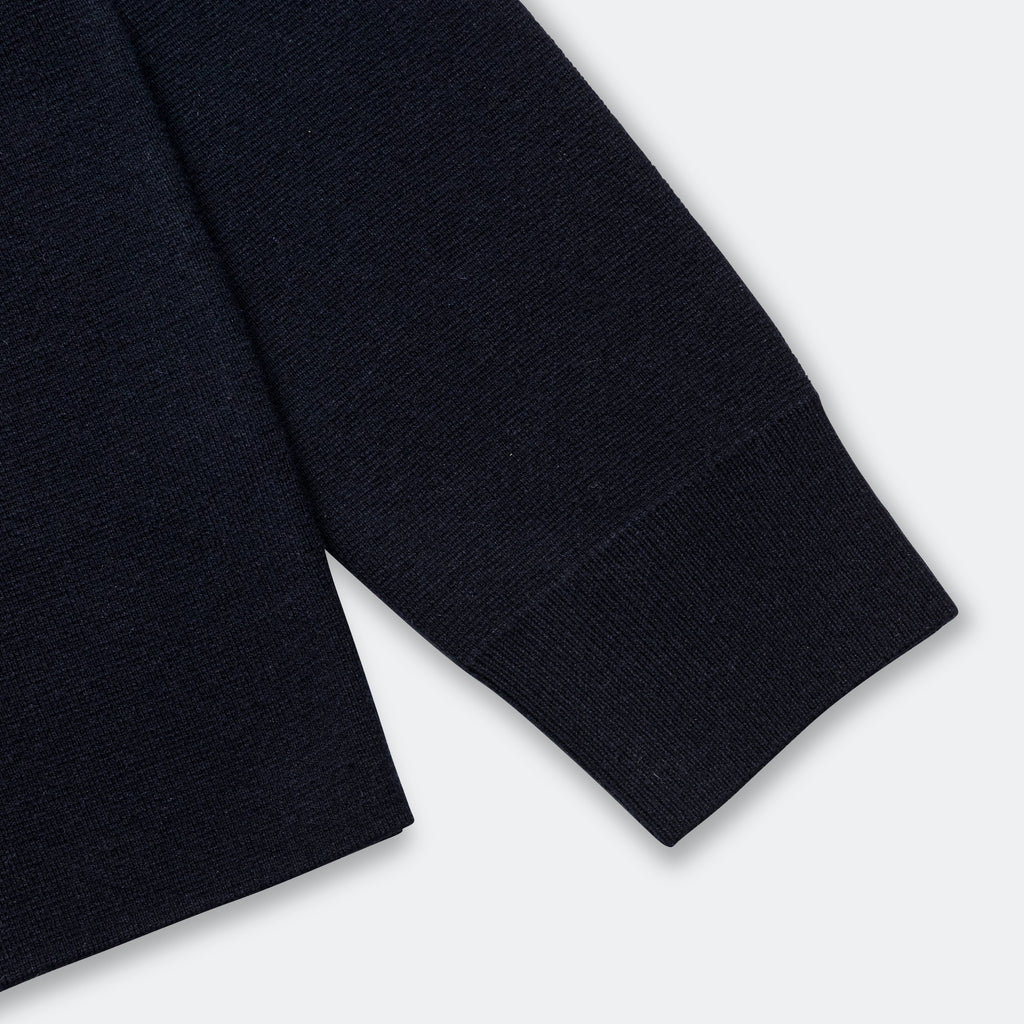 Kian Merino Cotton Milano Polo - Dark Navy