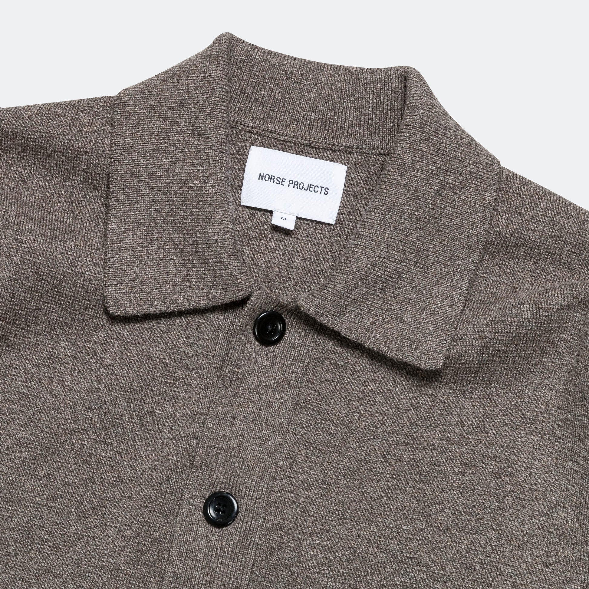 Kian Merino Cotton Milano Polo - Warm Grey