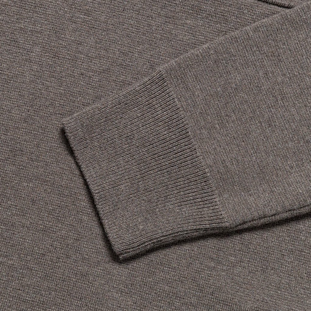 Kian Merino Cotton Milano Polo - Warm Grey